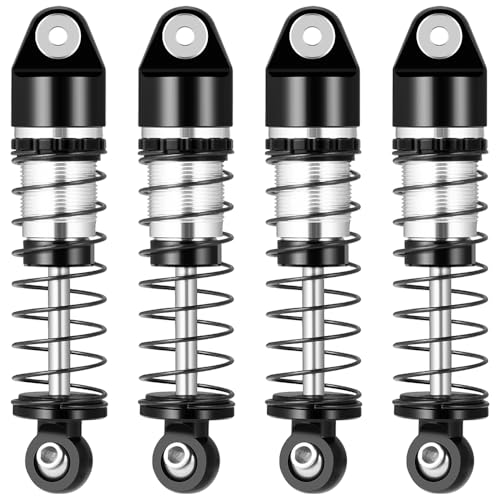 RCLIONS Aluminum 36mm Oil Shock Absorber for AXIAL SCX24 1/24 RC Crawler | SCX24 Deadbolt JLU C10 Gladiator Basecamp Upgrade Parts - size: 36mm