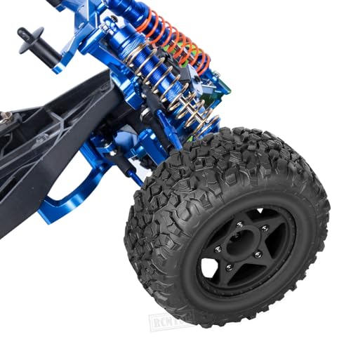 Rc Truck Tires 12mm/14mm/17mm Hex RC Wheels Tires for 1/10 Slash 4×4 2WD,Arrm a Senton,Axia1 Redca t Rc 4wd,w/RC Wheels Hex Detachable Replace Running on Off-Road Tire,Black - color: Black