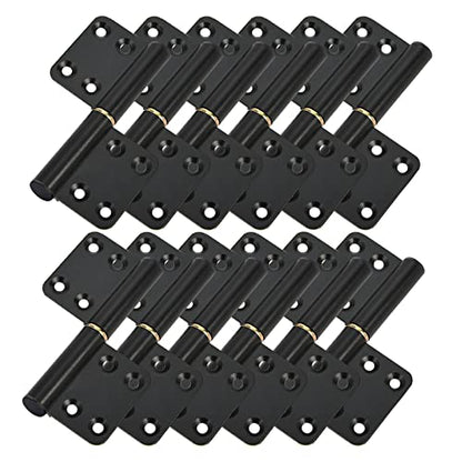 12 Pcs 4 Inch Lift Off Flag Hinges - Black Removable Door Hinges - size: 6 left + 6 right
