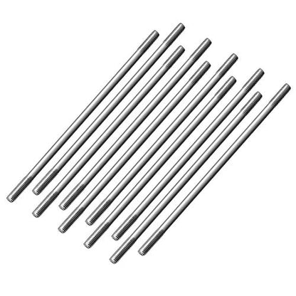 uxcell M3x85mm Pushrod Connector Stainless Steel Rod Linkage,for RC Boat,Car,Airplane,Helicopter,10pcs - size: M3x85mm