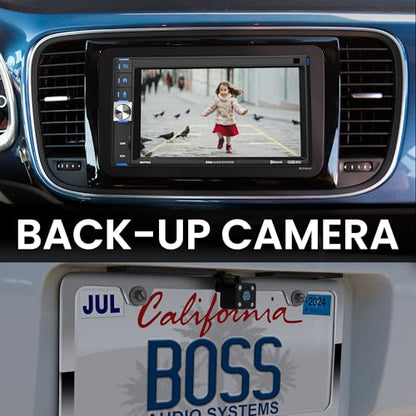 BOSS Audio Systems Car Stereo with Apple CarPlay + Backup Camera + 2 Car Speakers + 4 Channel Amplifier