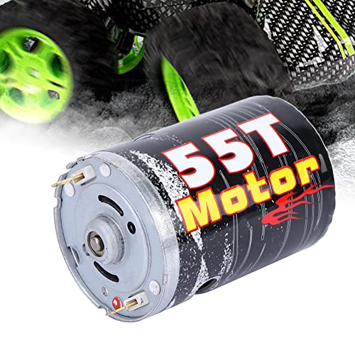 540 Brushed Motor Spare Part Accessory for 1/10 RC Car Boat Model, High - Purity Copper Windings with Super Large Bearing, Precisely Balanced Rotor for Stable Performance (M540-55T) - size: M540-55T