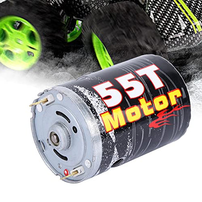 540 Brushed Motor Spare Part Accessory for 1/10 RC Car Boat Model, High - Purity Copper Windings with Super Large Bearing, Precisely Balanced Rotor for Stable Performance (M540-55T) - size: M540-55T