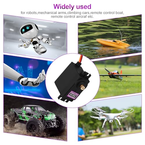 Deegoo-FPV MG996R Full Copper Gear Digital Servos, 4-Pack | Full copper gear train and 180° control for demanding RC steering, robots, aircraft and mechanical-arm projects. - style: 4 PCS Fully Copper