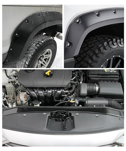 20PCS Engine Dress Up Kit,Car Accessories M6 Aluminum Engine Bay Dress Up Kit,Bumper Fender Washers,Automotive Replacement Engine Valve Cover Bolts,Fit for Fenders,Bumpers,Headlights (Black) - color: Black