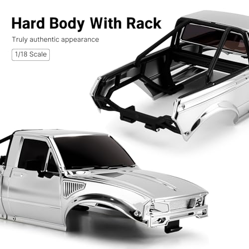 INJORA IR60 Pickup Hard Body Shell for 1/18 TRX4M Defender Bronco (Chrome) - color: Chrome