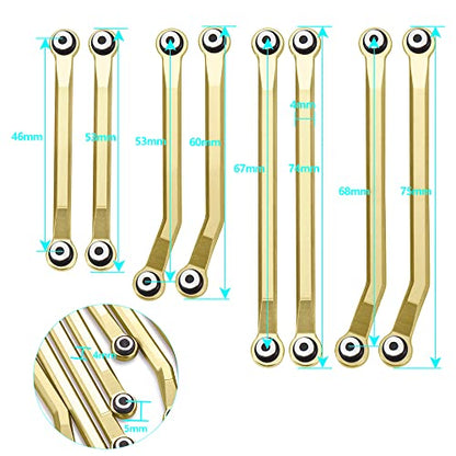 RCLIONS Higher Extra Clearance Links Set Linkage for TRX4M Upgrades 1/18th RC Crawler Car Parts Heavy Weight 62g