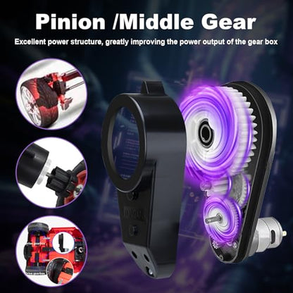 2Pcs 24V RS555 40000RPM Ride On Upgrade Motor Gearbox Powered Wheels Electric Motor 12V&18V&20V&24V High Speed Engine Kid Trax Upgrade Replacement Parts