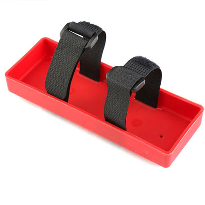 1/10 Crawler Car Battery Tray Case RC Hard Plastic Battery Box Accessories for 2S Lithium & 7.2V NiMH Battery Compatible with 1:10 Off Road Buggy Car Traxxas TRX4 Axial SCX10 II (Red) - color: Red