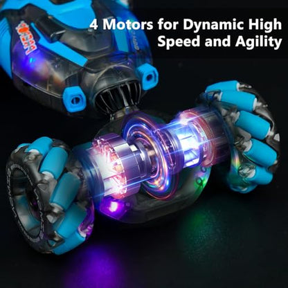 PREPOP 2X Gesture Sensing RC Stunt Car Toys Bundle