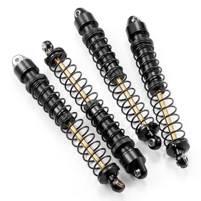 MOHERO 4Pcs RC Oil Filled Shocks - 80/90/100/110/120mm Shock Absorbers Kit for Most 1/10 RC Crawlers Like Axial SCX10 II III D90 CC01 Gen7 Gen8 CC01 Wraith RR10, etc (110MM) - size: 110MM