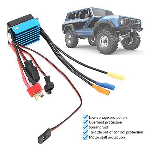 RC 35A ESC Waterproof Sensorless Brushless Speed Controller High Performance for 1/10 1/14 1/16 1/18 RC Cars Plastic Aluminum Alloy 60g