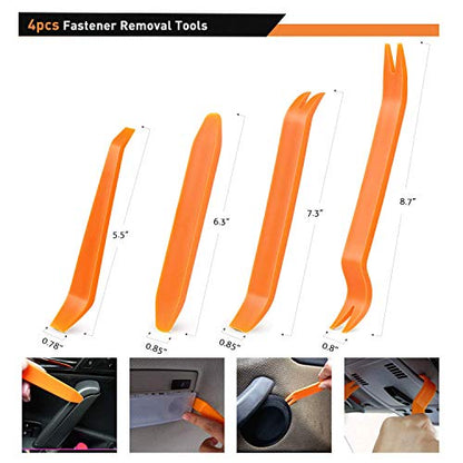 GOOACC - GRC-34 Push Bumper Fastener Rivet Clips with 18 Most Popular Sizes Auto Push Pin Rivets for Benz, BMW, Toyota, Honda, Subaru, Nissan, Mazda etc - color: 360Pcs Clips + Remover