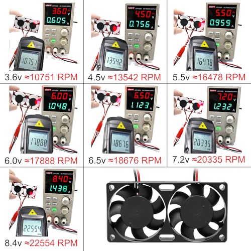 1/7 1/8 1/10 RC Cooling Fan Heat Sink with Adjustable Mount 40-50mm | for 1/7 1/8 1/10 RC Crawler Car 4284 4985 1717, 22000 RPM - style: Black A 40*40mm