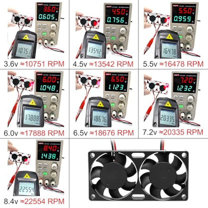 1/7 1/8 1/10 RC Cooling Fan Heat Sink with Adjustable Mount 40-50mm | for 1/7 1/8 1/10 RC Crawler Car 4284 4985 1717, 22000 RPM - style: Black A 40*40mm
