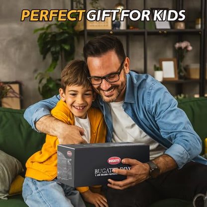 MIEBELY Licensed Bugatti Divo 1:24 Model RC Race Car for Kids Adults | Officially licensed;2.4GHz control; LED headlights;3.7V battery;sturdy ABS;indoor/outdoor play;gift for boys & collectors - style: Bugatti Divo