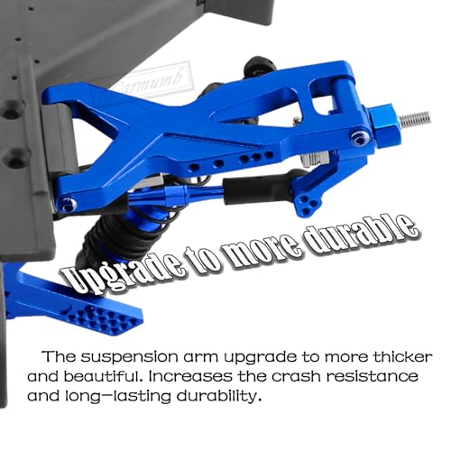 Upgrade Parts for Rustler/Stampede 2WD(VXL), Front/Rear Suspension A-Arms,Steering Blocks,Caster Blocks C-Hubs,Stub Axle Carriers,Shock Towers,Steering Bellcrank,RCarmumb Aluminum RC Hop-Up,Navy Blue - color: Navy Blue(1set)