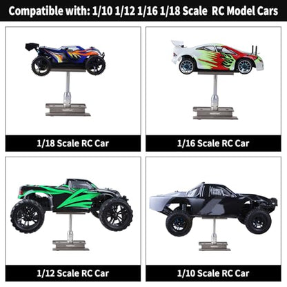 Hobbypark RC Car Work Stand Aluminum Alloy for 1:10 1:12 1:16 1:18 Scale Trucks Buggies On Road Touring Drift