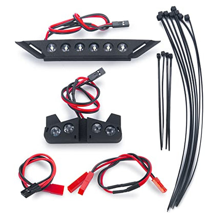 Nylon RC Front and Rear LED Light Kits Headlight Taillight | Upgrades, For 1/10 Tra-xxas Slash XL-5 4X4 2WD, RC Car, Accessories