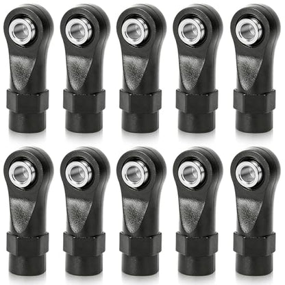 HERCHR Joint Head Tie Rod Ends, 10pcs M4 Link Linkage Rod End Width Balls Joint Head Set Replacement Fit for Traxas 4 1/10 RC Car Model
