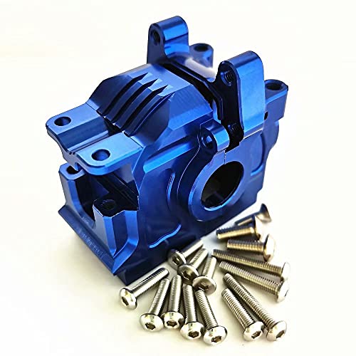 Aluminum Rear Differential Gear Case Blue for Traxxas 1/10 Rustler Hoss Slash Stampede 4x4 XO-1 6880