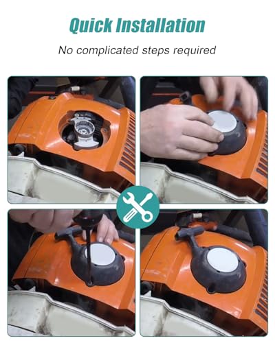 4244 190 0305 Recoil Starter Pull Start Fit for Stihl BR350 BR430 2-Stroke | Fit for Stihl BR450, Replace 42441900305, Black