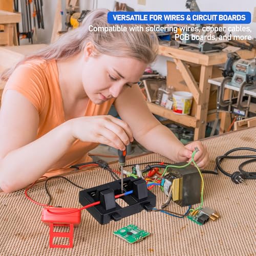 Electric Wire Welding Fixture with Stabilizing Holder | Adjustable Helping Hands Tool for Soldering, Electronic Repair & Automotive Wiring – Secure Clamping, Hands-Free Operation