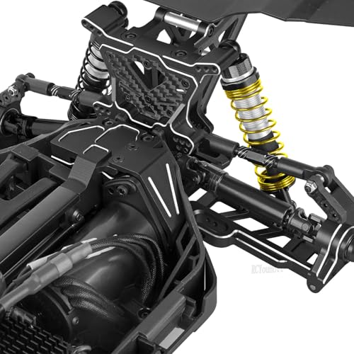 RC Aluminum Turnbuckles Camber Links Upgrades Part for 1/10 Slash/Rustler/Stampede/Hoss,1/8 Jato 4X4 4WD VXL,Turnbuckles Camber Links Hops Up,Black (#9027#9028#9029) - color: Black-(for 1/10）