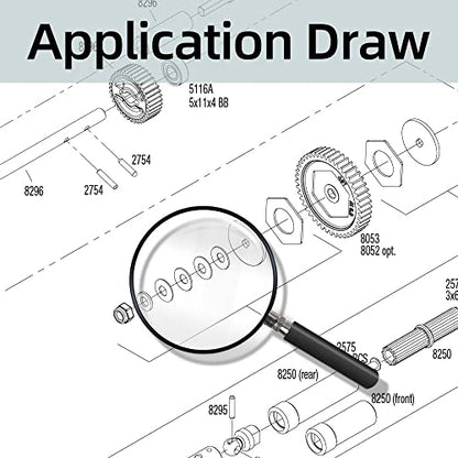 5x11x0.5mm PTFE Coated Washers (Set of 100 Pcs), Model 8892 Parts for Traxxas TRX-4 Traxx