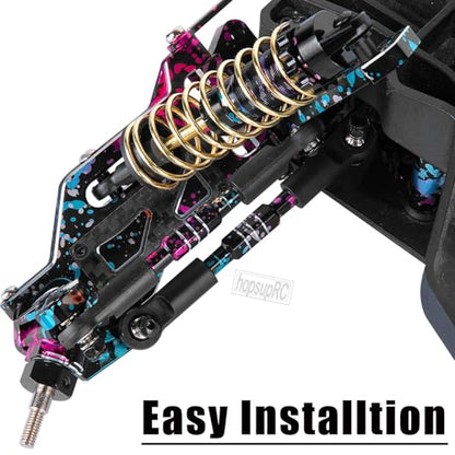 RC Aluminum Front&Rear Link Set Upgrades Part for 1/10 Slash 2WD VXL.Adjustable Turnbuckles Camber Links Toe Link Hops Up,Colour - color: Colour(for 1/10)