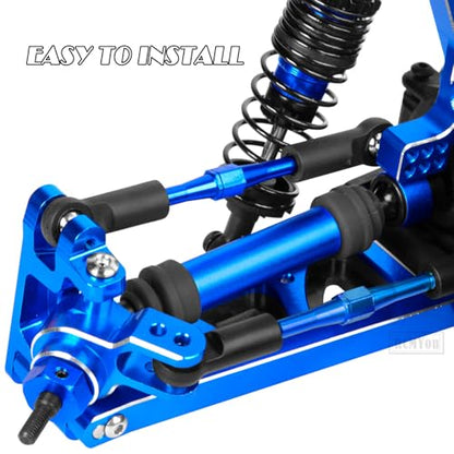 RC Drive Shaft CVD Axles Upgrades Part for 1/10 Slash VXL 4X4,Rustler VXL 4X4,Stampede VXL 4X4,#45 Steel Front Rear Driveshaft with Hex,Navy Blue - color: Blue - Upgrades Part