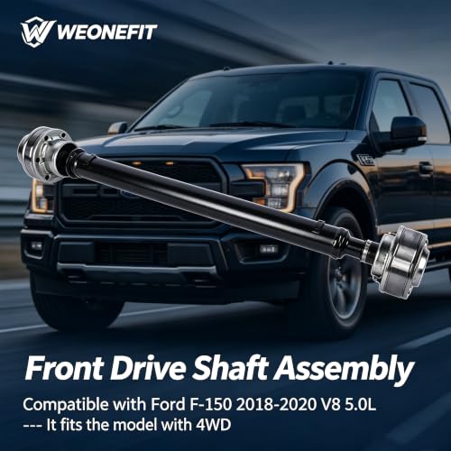Front Complete Drive Shaft Assembly Replacement for 2018-2020 Ford F-150 5.0L 4WD, Replace OE# JL34-4A376-FA JL344A376FA - size: JL344A376FA