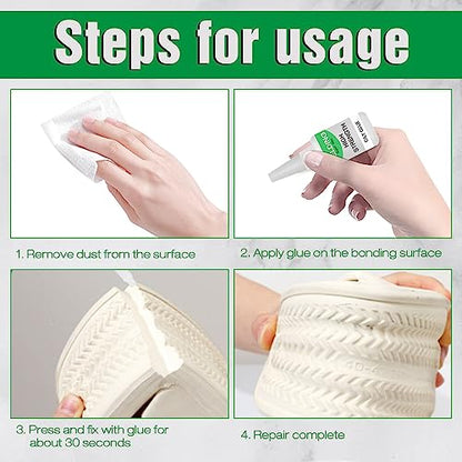 Universal Super Glue, Waterproof Powerful Oily Glue, Multifunctional Ceramic Glues for Metal, Wood, Ceramics, Leather, Glass (2)