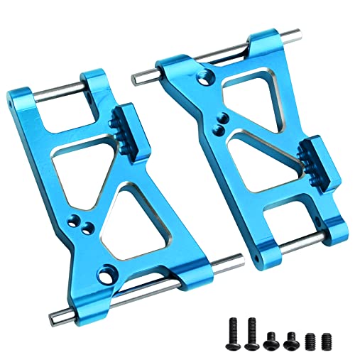 Aluminum Suspension Arms Set Front & Rear for Traxxas 4-Tec 2.0 VXL AWD 1/10 RC Touring Car (Blue) - color: Blue