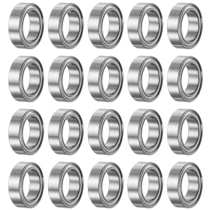 uxcell 20pcs MR128ZZ Deep Groove Ball Bearings 8x12x3.5mm Chrome Steel Miniature Bearing Double Shielded Precision Bearings, P6 (ABEC 3) - size: 8x12x3.5mm