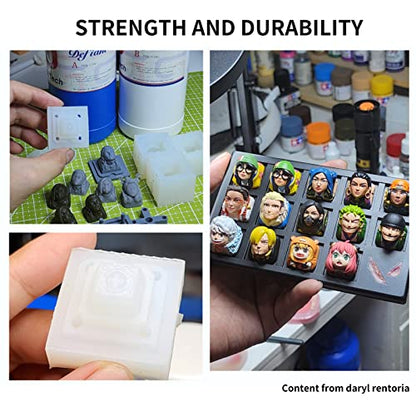 Siraya Tech Defiant 15 Platinum Silicone Mold Making Kit,Clear, 35.3 Oz | Food Safe, 15A Hardness, Stops UV Resin Cure Inhibition, No Coating Required, Easy Curing, Durable & Versatile - color: Translucent 15A Hardness