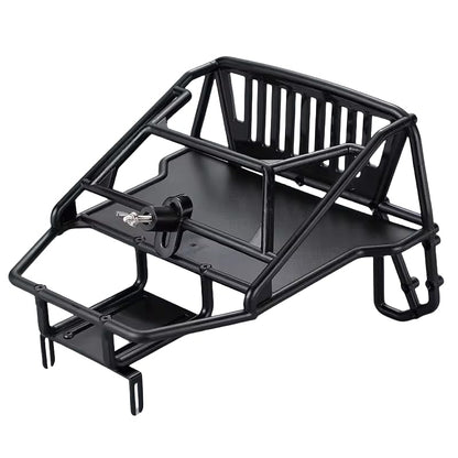 1/10 RC Hard Shell Cab & Back-Half Cage Body Shell Kit for 1/10 RC Crawler TRX4 SCX10 90046 AT4 GEN 8 Scout II,313mm Wheelbase Cherokee Upgrade and Modify (Desert Yellow) - color: Desert Yellow