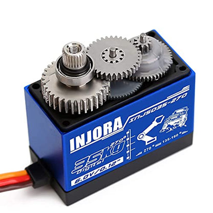 INJORA RC Motor 550 Brushed Motor and Servo 35KG High Torque Servo for RC Car Models Crawler Truck