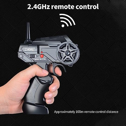 GoolRC Remote Control Drift Car, 1:16 Scale Fast and Furious Cars 18KM/H High Speed RC Cars 2.4GHz 4WD Remote Control Race Car LED Lights Spray Rubber Tire for Adults Teens Gift