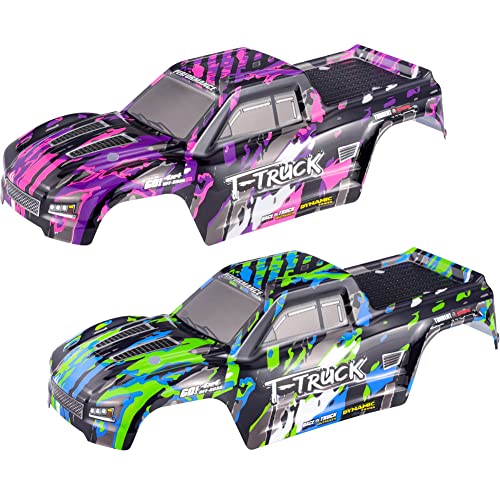 HAIBOXING Brushless RC Cars Spare Parts, Body Shell 2pcs Green and Purple Apply to 18859A(M1910 & M1909)