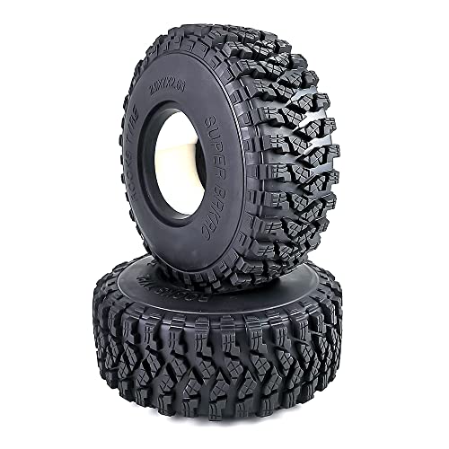 RCLIONS 4PCS 2.9inch Tires RC Wheels Tyre with Foam Insert for Axail SCX6 1/6th RC Crawler Car