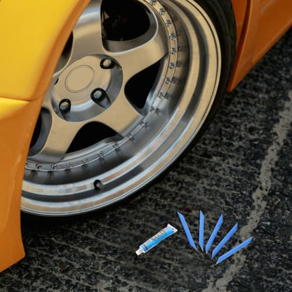 Rc Tire Glue for Tubeless Bike Tire Repair with 5 Adhesive Strips Sturdy Rubber Glue for Road Bicycle for Motorcycle and Outdoor Use