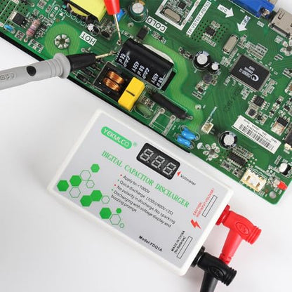 Digital Capacitor Discharger 10-1000V Fast Discharge Protection Electrician Voltage Discharging Tool for Electronic