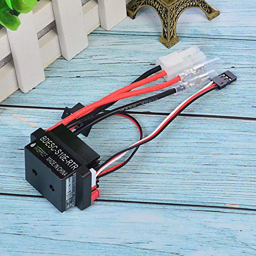 Comimark 2Pcs 320A 6-12V Brushed ESC Speed Controller W/2A BEC for RC Boat U6L5 G2I7