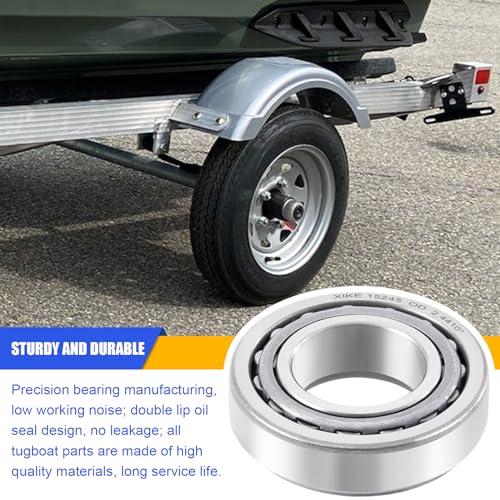 XiKe 2 Set Fits 5,200-6,000 lb Axles Trailer Wheel Hub Kit | Include 25580/20 ＆ 15123/245 Bearings, 21333TB, 22333TB /10-10, 10-36 Seal and Cotter Pin. - size: 25580/20 ＆ 15123/245 + Seal ID 2.125'' ＆ 2.250'', style: Pack 2 Set