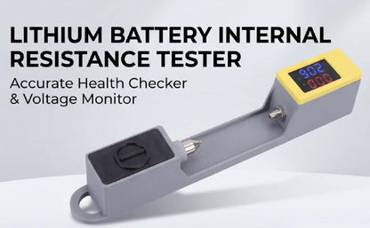 Battery Internal Resistance Meter for Li ion, Dual Color LED Lithium Battery Tester 0-2.5 G, Accurate Health Checker for RC Ebike Batteries