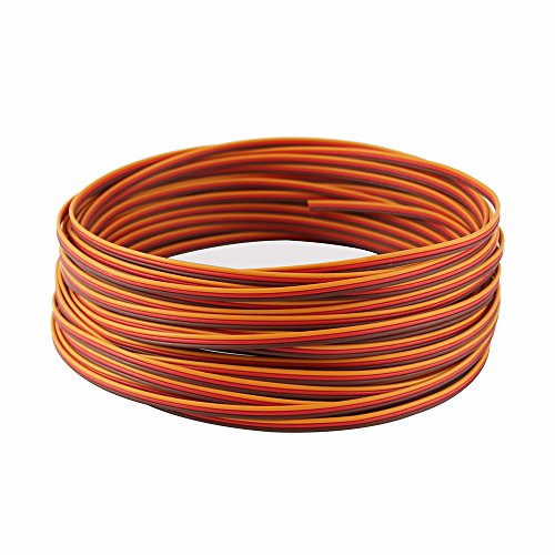 50 feet 22AWG Servo Extension Cable Wire Extended Wiring 60 Cores Cord Lead for RC Helicopter Drone Cars DIY Accessories