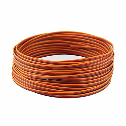 50 feet 22AWG Servo Extension Cable Wire Extended Wiring 60 Cores Cord Lead for RC Helicopter Drone Cars DIY Accessories