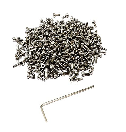 iexcell 100 Pcs M2 x 5mm Thread Pitch 0.4 mm Stainless Steel 304 Hex Socket Head Cap Screws Bolts Kit - size: M2 x 5mm