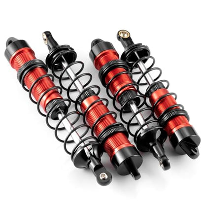 RC Car Front & Rear Shocks Set Adjustable Shocks For 1/8 Arrma Typhoon 6S Redcat FS/ZD Racing Buggy Truggy Replacement Parts (Front & Rear) - style: Front & Rear
